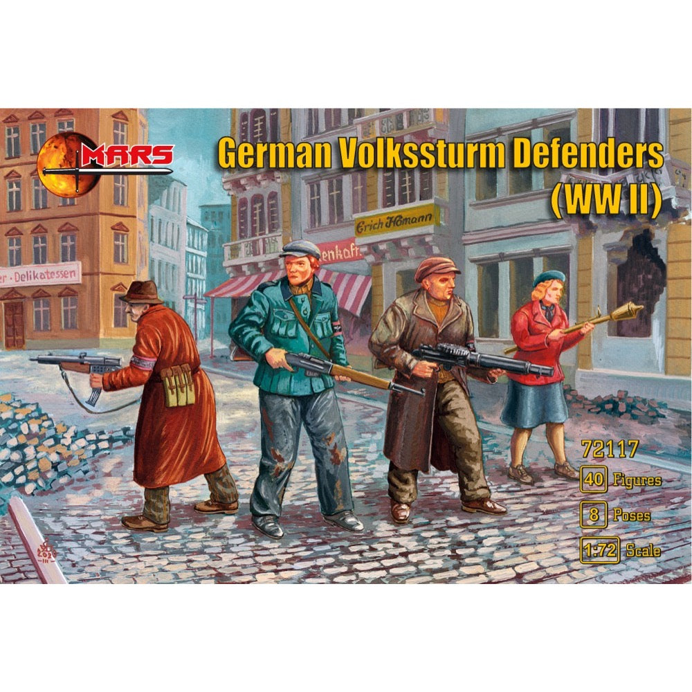 Mars 72117 1/72 German Volkssturm Defenders (WWII) Plastic Figures