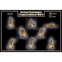 Mars 72119 1/72 WWII German Paratroopers (Tropical Uniform)