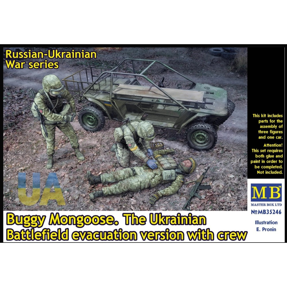 Master Box 35246 1/35 Buggy Mongoose. The Ukrainian Battlefield evacuation version with crew 4820113082979
