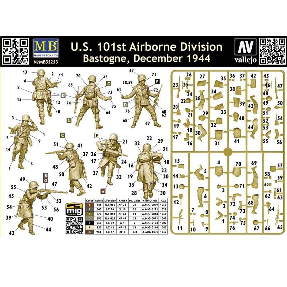 Master Box 35253 1/35 U.S. 101st Airborne Division. Bastogne, December 1944