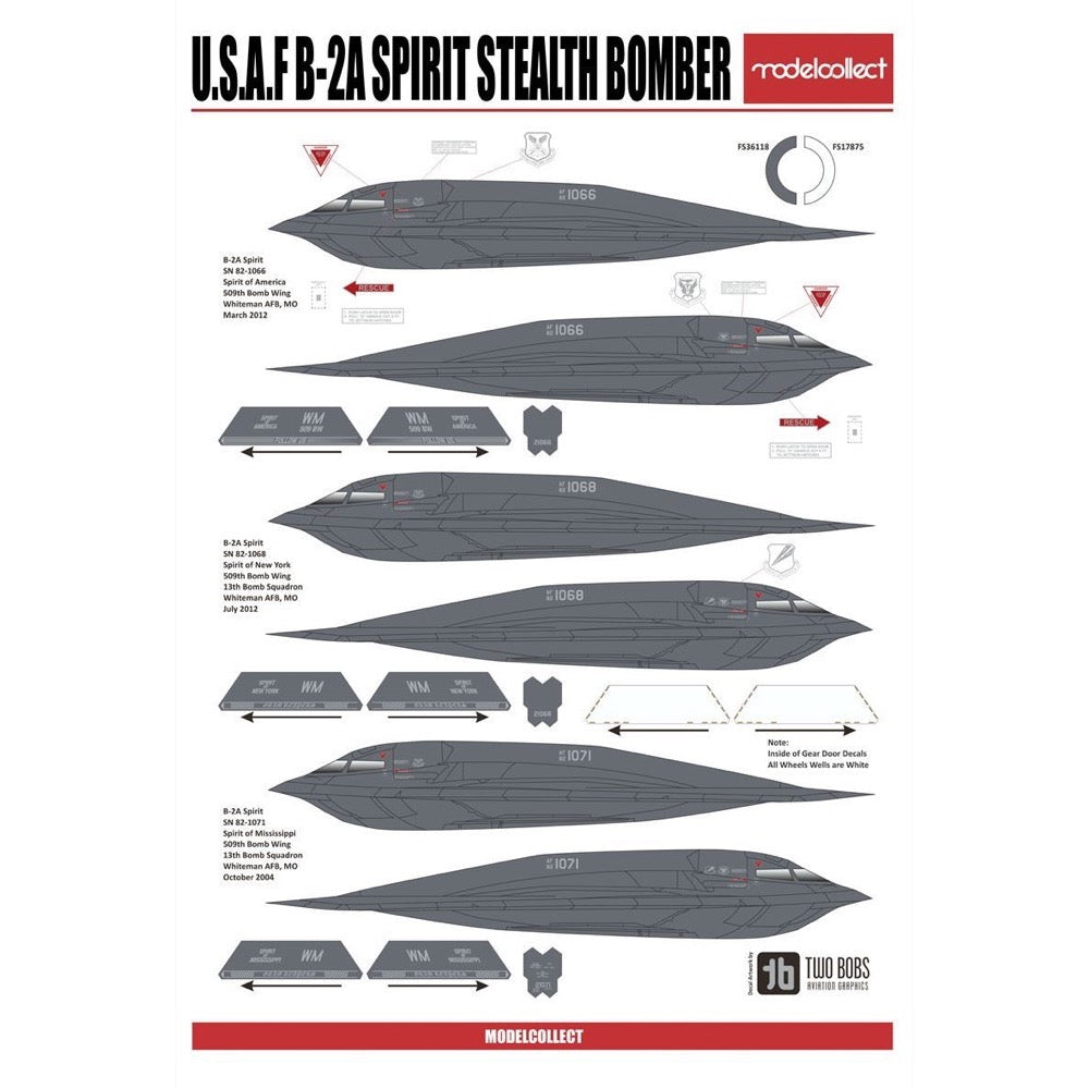 Modelcollect UA72201 U.S.A.F. B-2A Spirit Stealth Bomber