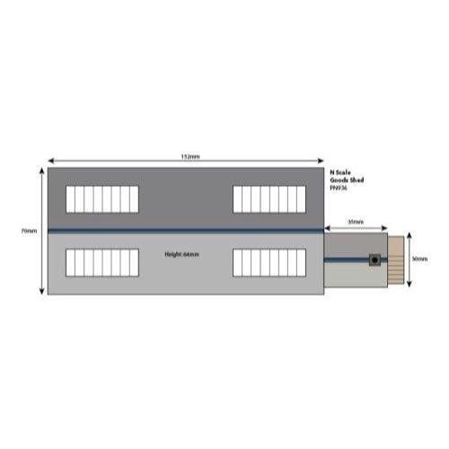 Metcalfe PN936 N Settle & Carlisle Goods Shed Card Kit