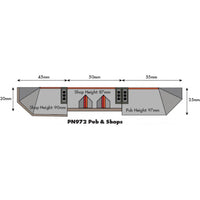 Metcalfe PN972 N Low Relief Pub & Shops