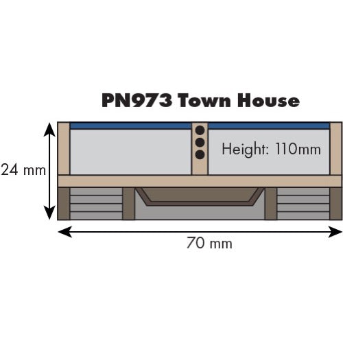 Metcalfe PN973 N Low Relief Town House