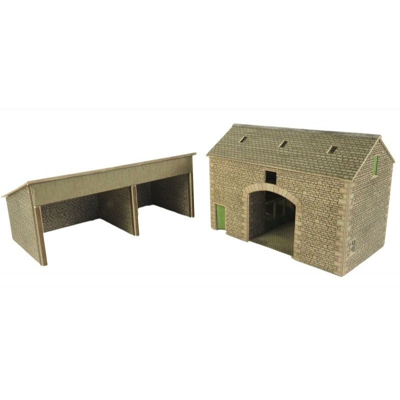Metcalfe PO251 OO/HO Manor Farm Barn Card Kit | Metro Hobbies