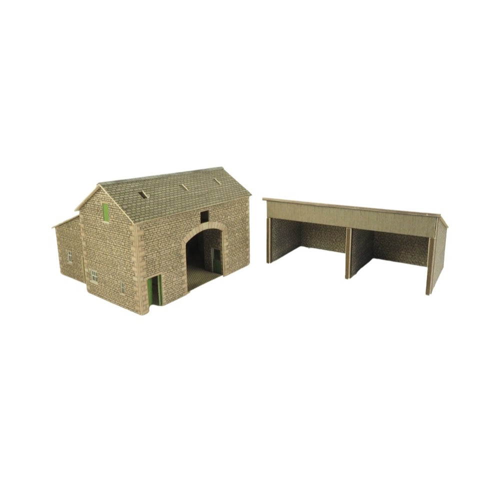 Metcalfe PO251 OO/HO Manor Farm Barn Card Kit | Metro Hobbies