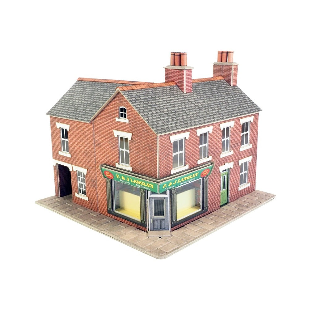 Metcalfe PO263 OO/HO Corner Shop Red Brick Card Kit | Metro Hobbies