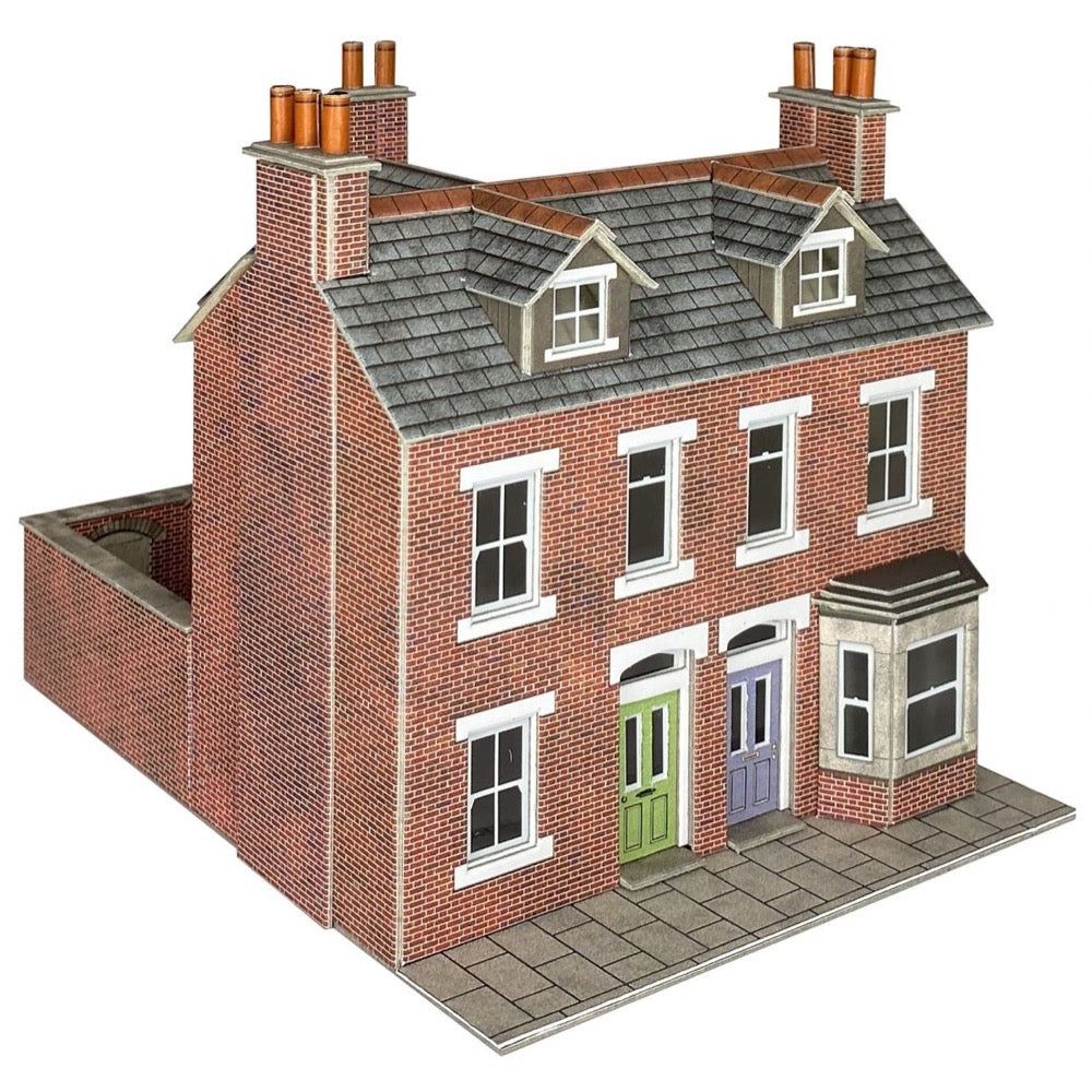 Metcalfe PO300 OO/HO Terraced Houses - Brick Card Kit