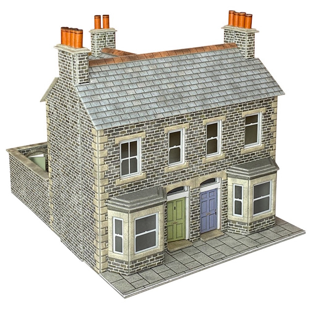 Metcalfe PO301 OO/HO Terraced House - Stone Card Kit