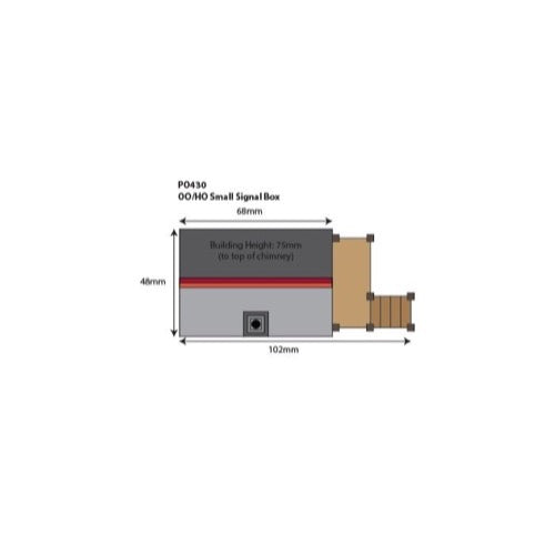 Metcalfe PO430 OO/HO Small Signal Box Card Kit