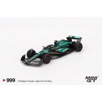 Mini GT MGT00999-L Aston Martin AMR24 - #14 Fernando Alonso - 2024 F1 2024 Bahrain GP