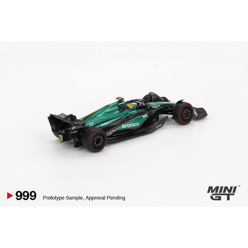 Mini GT MGT00999-L Aston Martin AMR24 - #14 Fernando Alonso - 2024 F1 2024 Bahrain GP
