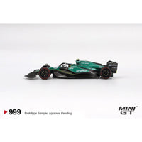 Mini GT MGT00999-L Aston Martin AMR24 - #14 Fernando Alonso - 2024 F1 2024 Bahrain GP