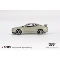 Mini GT MGT01003-R Nissan Skyline GT-R (R34) V-Spec II Nür - Millenium Jade