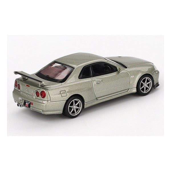 Mini GT MGT01003-R Nissan Skyline GT-R (R34) V-Spec II Nür - Millenium Jade