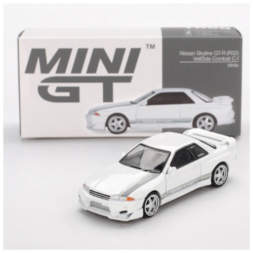 Mini GT MGT01066-R 1/64 Nissan Skyline GT-R (R32) VeilSide Combat C-I White