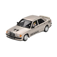 Mini GT MGT01076-BL Mercedes-Benz 190 E 2.3-16 No.11 Ayrton Senna 1984 Nürburgring Race Of Champions With Figure Ayrton Senna Collection 840456307694