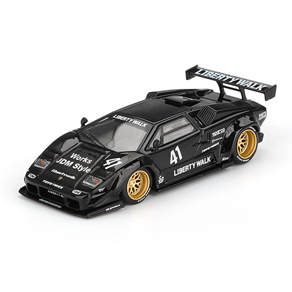 Mini GT MGT01081-L 1/64 Lamborghini Countach LB-Works Black