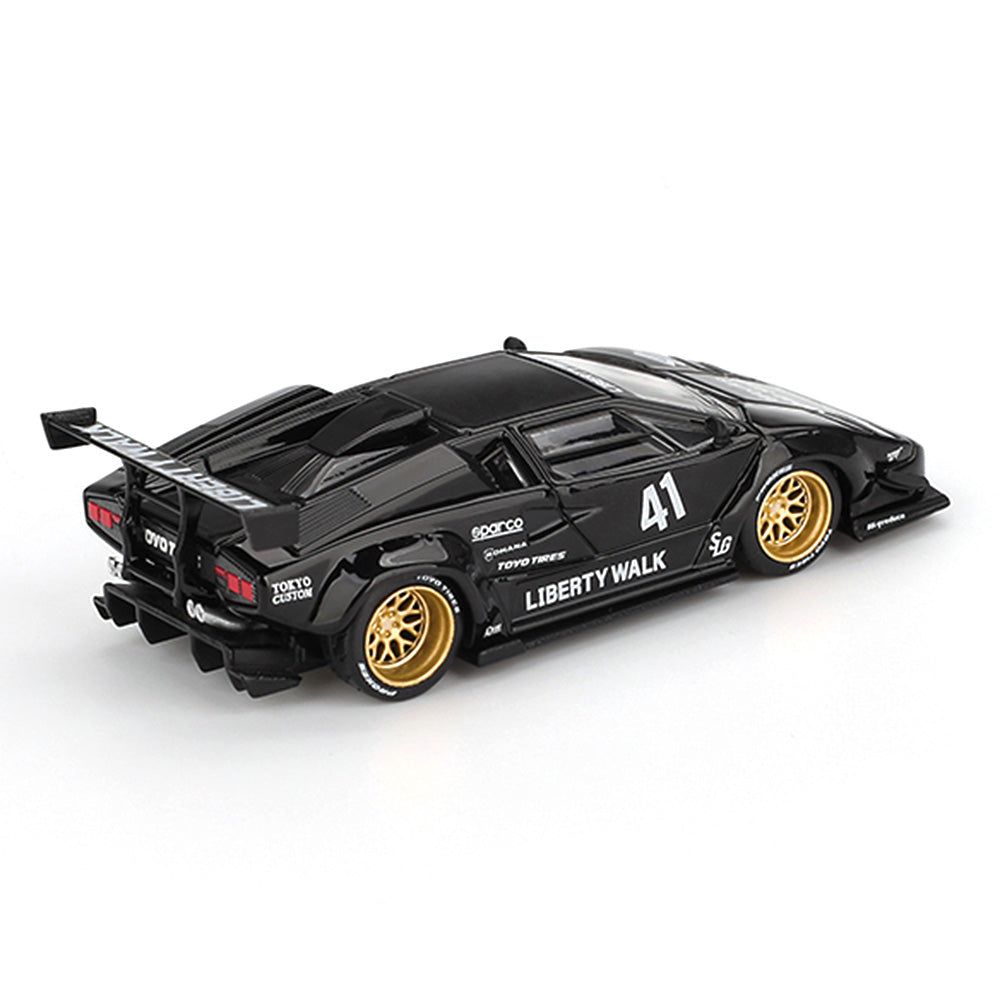 Mini GT MGT01081-L 1/64 Lamborghini Countach LB-Works Black
