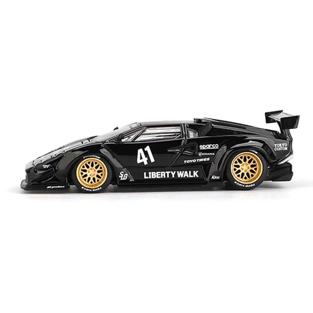 Mini GT MGT01081-L 1/64 Lamborghini Countach LB-Works Black