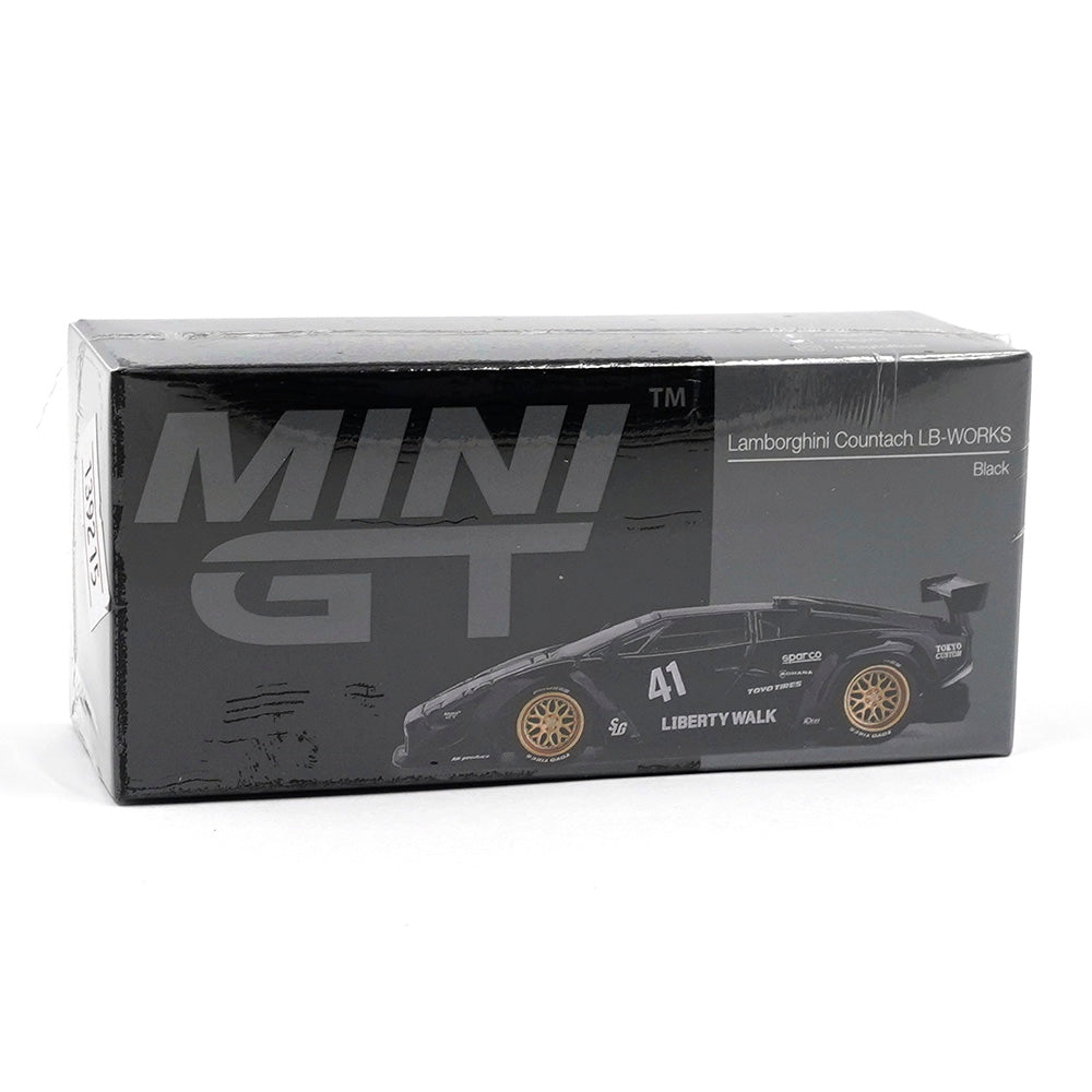 Mini GT MGT01081-L 1/64 Lamborghini Countach LB-Works Black