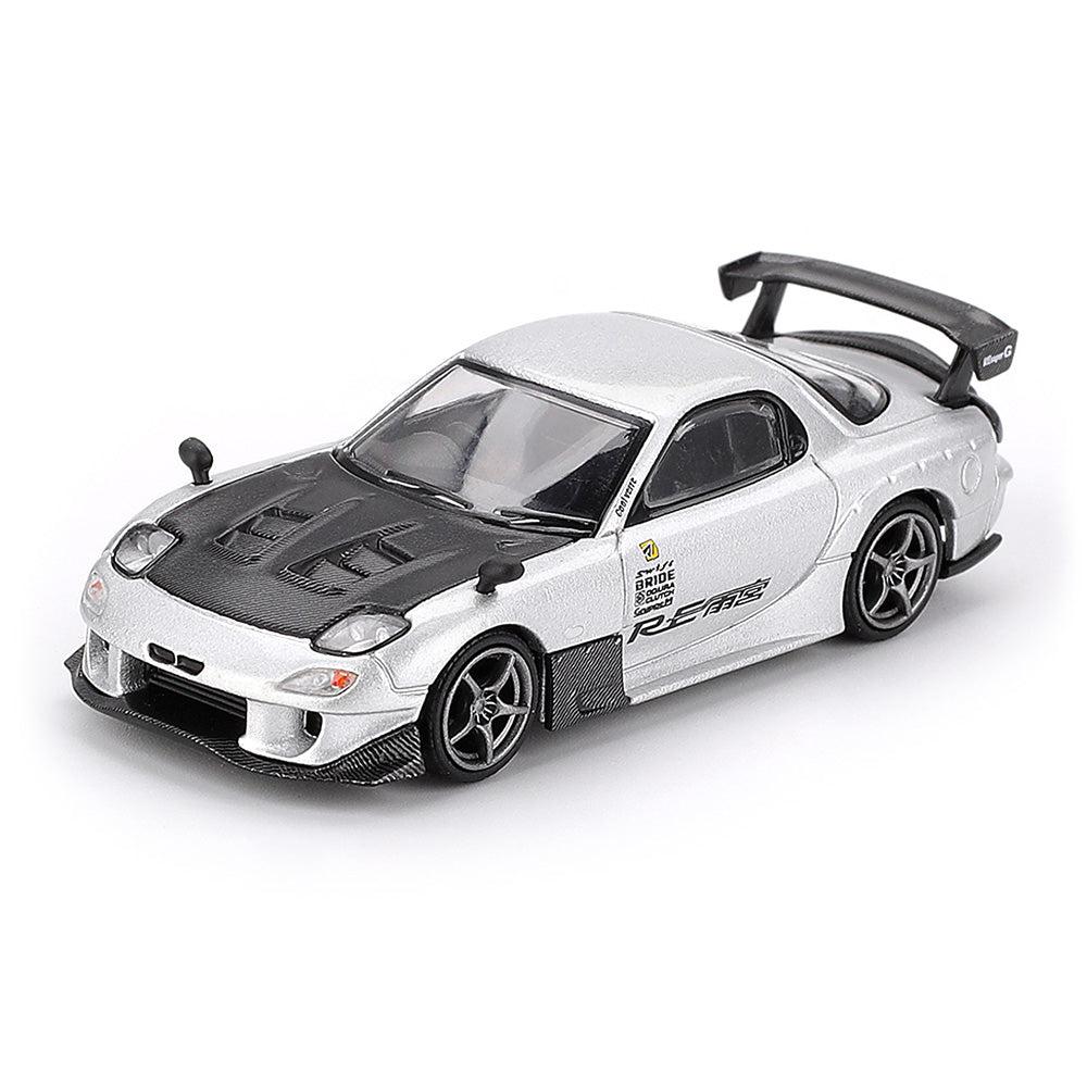 Mini GT MGT01106-R 1/64 Mazda RX-7 RE-Amemiya Silver Metallic 840456311219