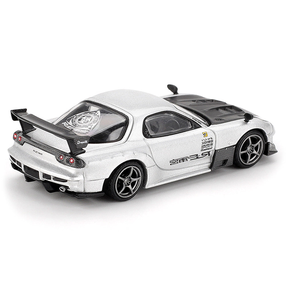 Mini GT MGT01106-R 1/64 Mazda RX-7 RE-Amemiya Silver Metallic 840456311219