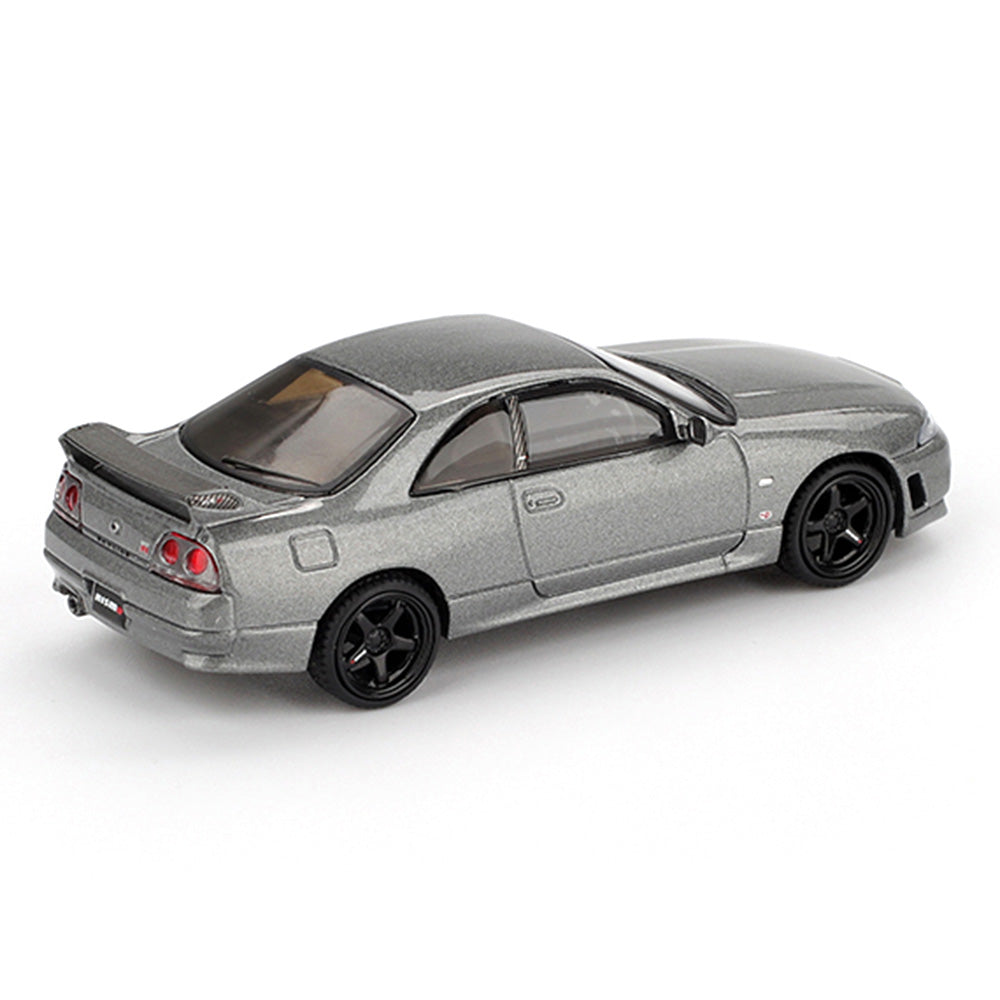 Mini GT MGT01128-R 1/64 Nissan Skyline GT-R Dark Metal Gray (NISMO BCNR33 CRS Version)