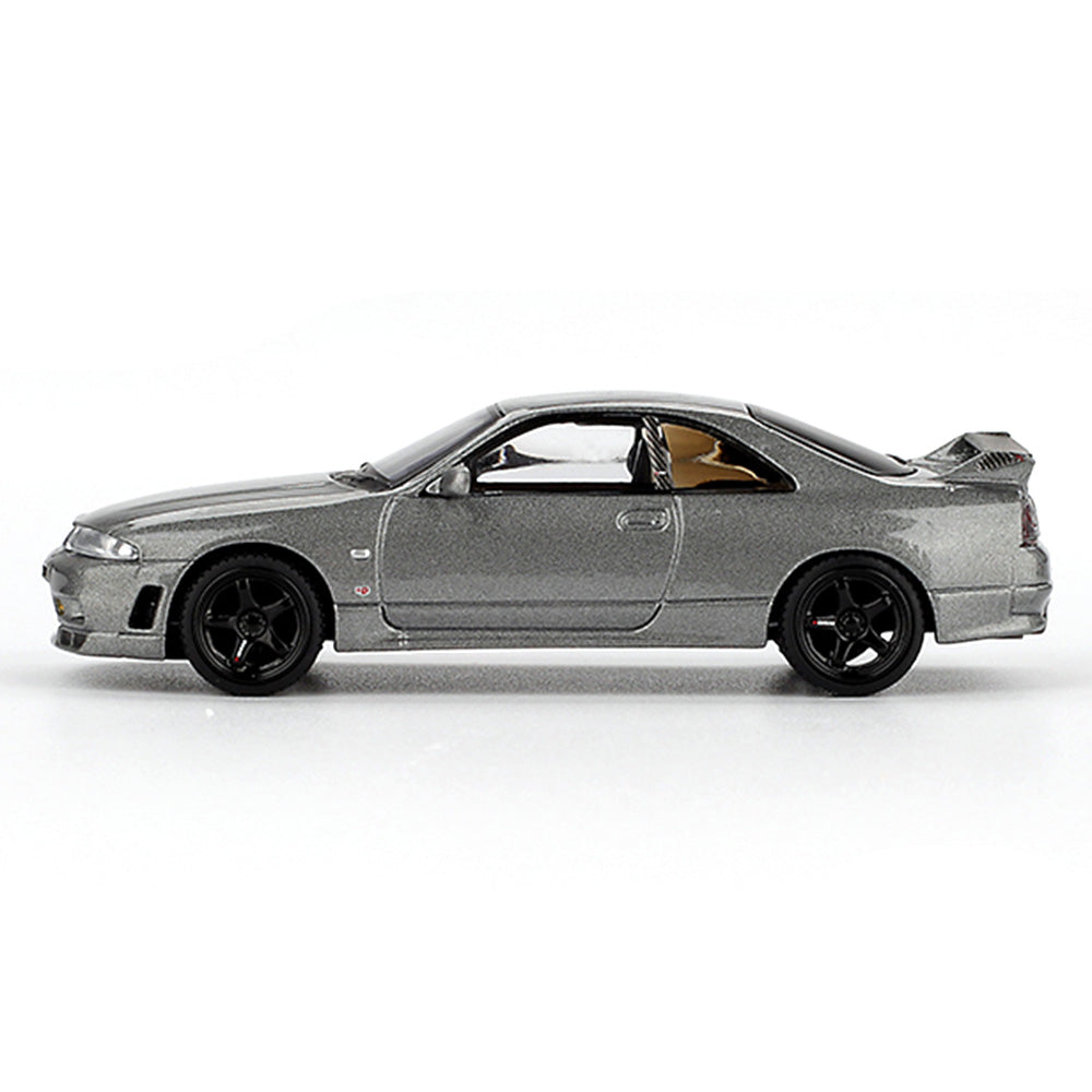 Mini GT MGT01128-R 1/64 Nissan Skyline GT-R Dark Metal Gray (NISMO BCNR33 CRS Version)