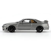 Mini GT MGT01128-R 1/64 Nissan Skyline GT-R Dark Metal Gray (NISMO BCNR33 CRS Version)