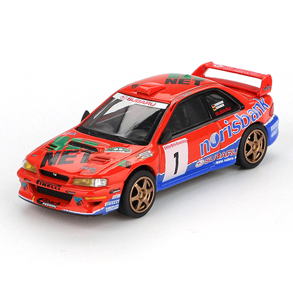 Mini GT MGT01140-L 1/64 Subaru Impreza WRC97 #1 1999 DRM Champion 840456311073