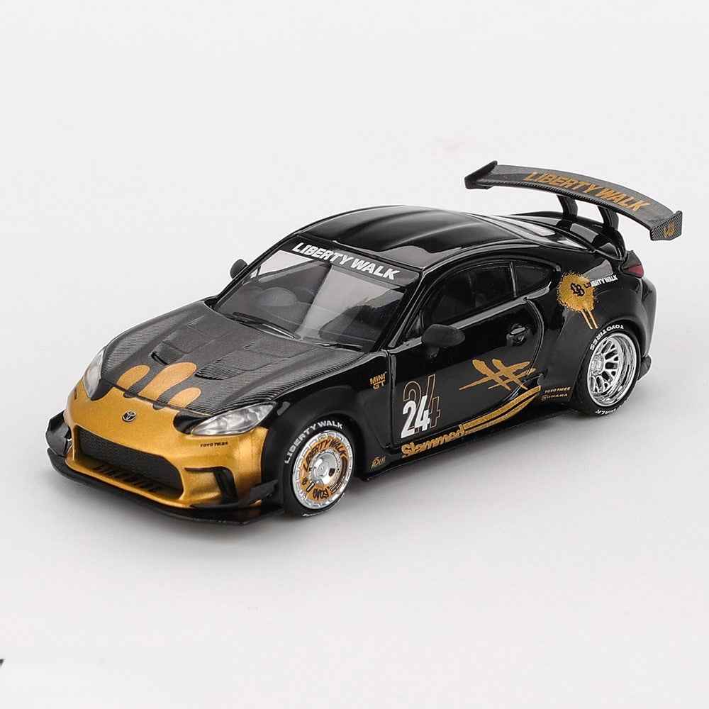 Mini GT MGT01149-R 1/64 Toyota GR86 LB Nation Black / Gold 840456311967