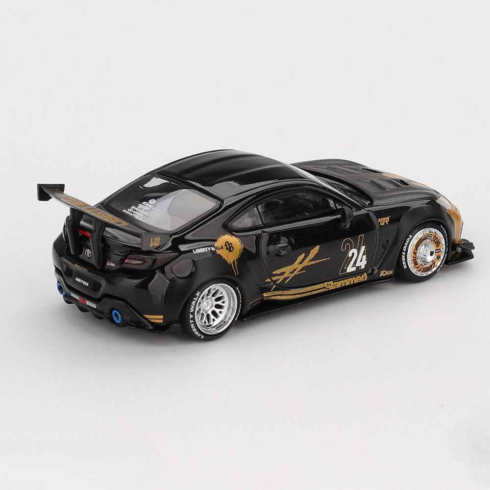Mini GT MGT01149-R 1/64 Toyota GR86 LB Nation Black / Gold 840456311967