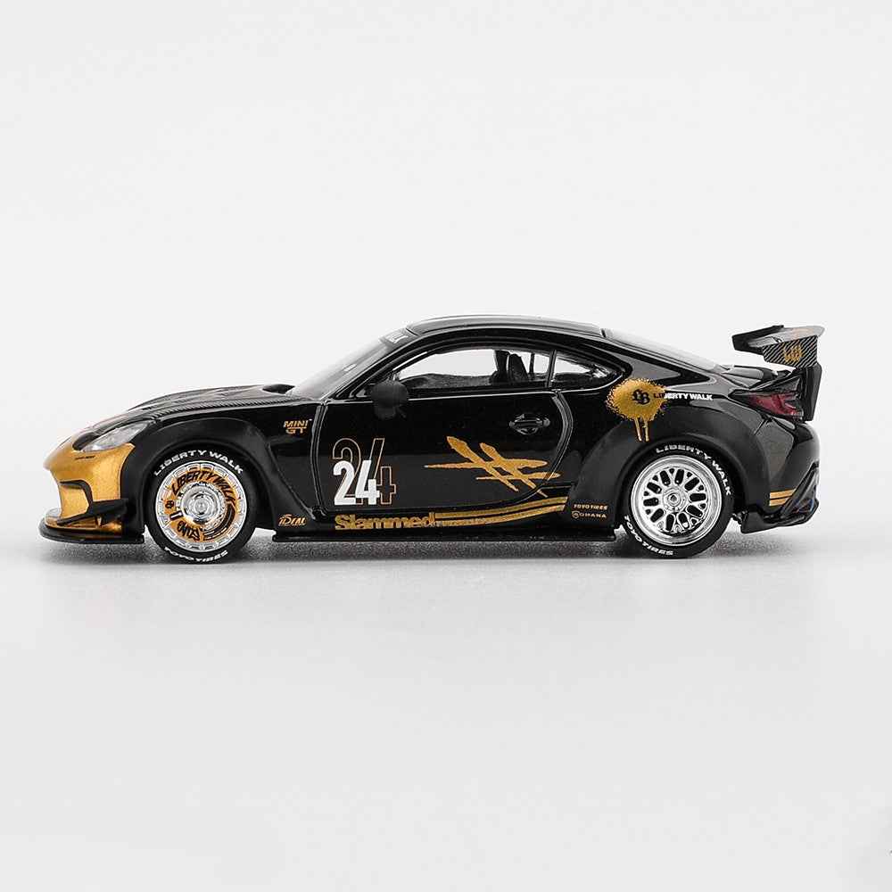 Mini GT MGT01149-R 1/64 Toyota GR86 LB Nation Black / Gold 840456311967