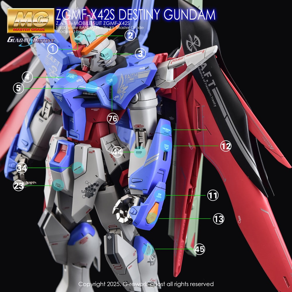 G-Rework CD-M101 Premium Decal for MG Destiny Gundam