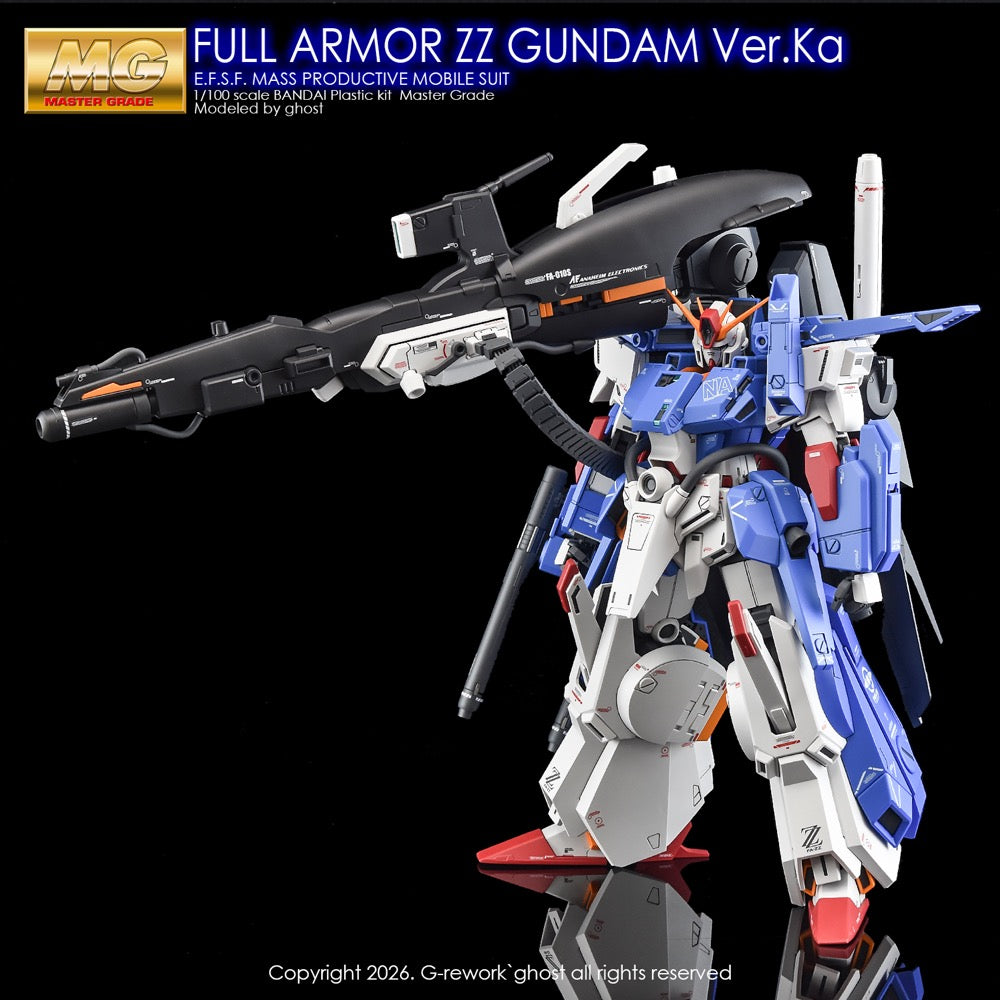 G-Rework CD-M226 Premium Decal for MG Full Armor ZZ Gundam Ver.ka