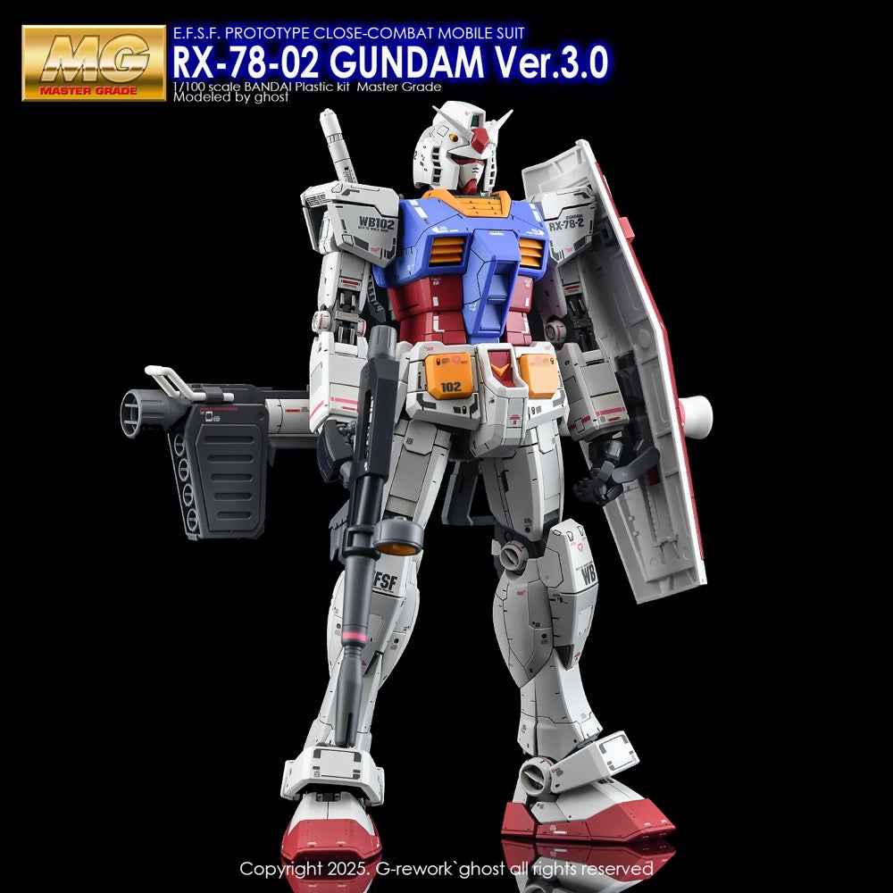 G-Rework CD-M172 Premium Decal for MG Gundam RX78-2 Ver 3.0