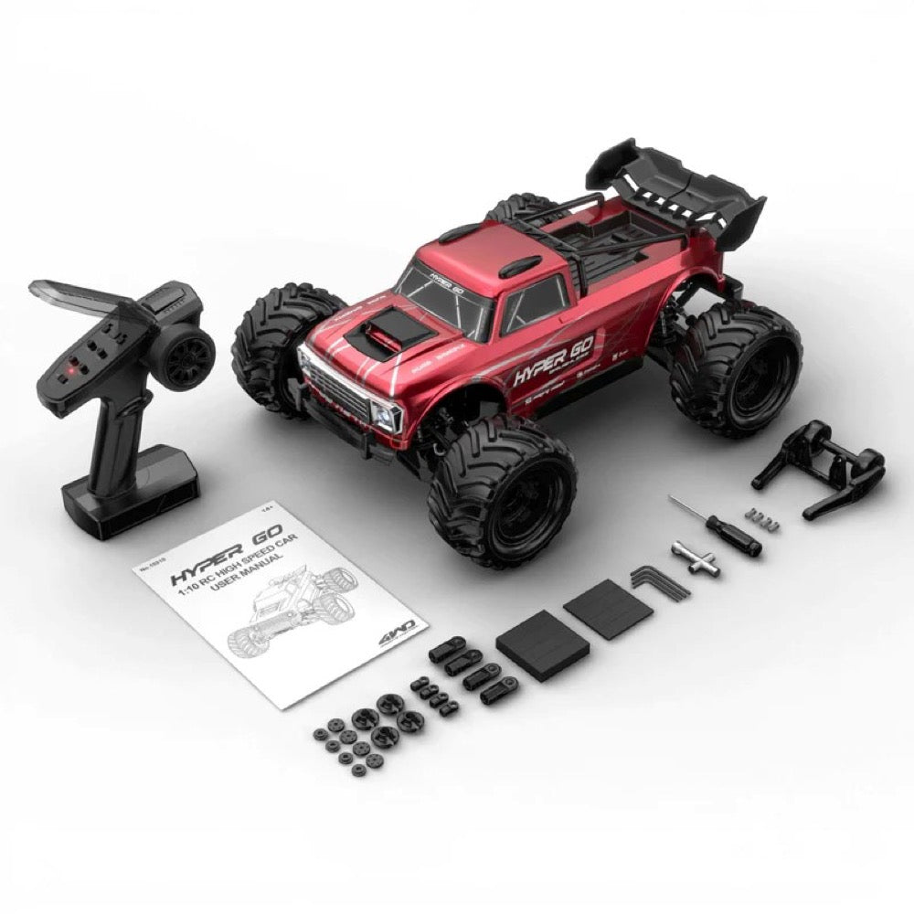 MJX 10210-R 1/10 HyperGo 4WD Brushless RC Truck Red