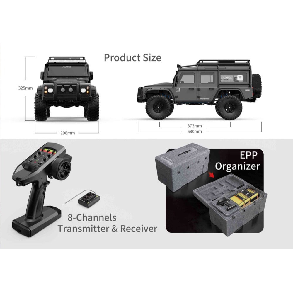 MJX 1/8 Allrock 4WD Brushless RC Crawler MJX-H8H-DC 4897027274042