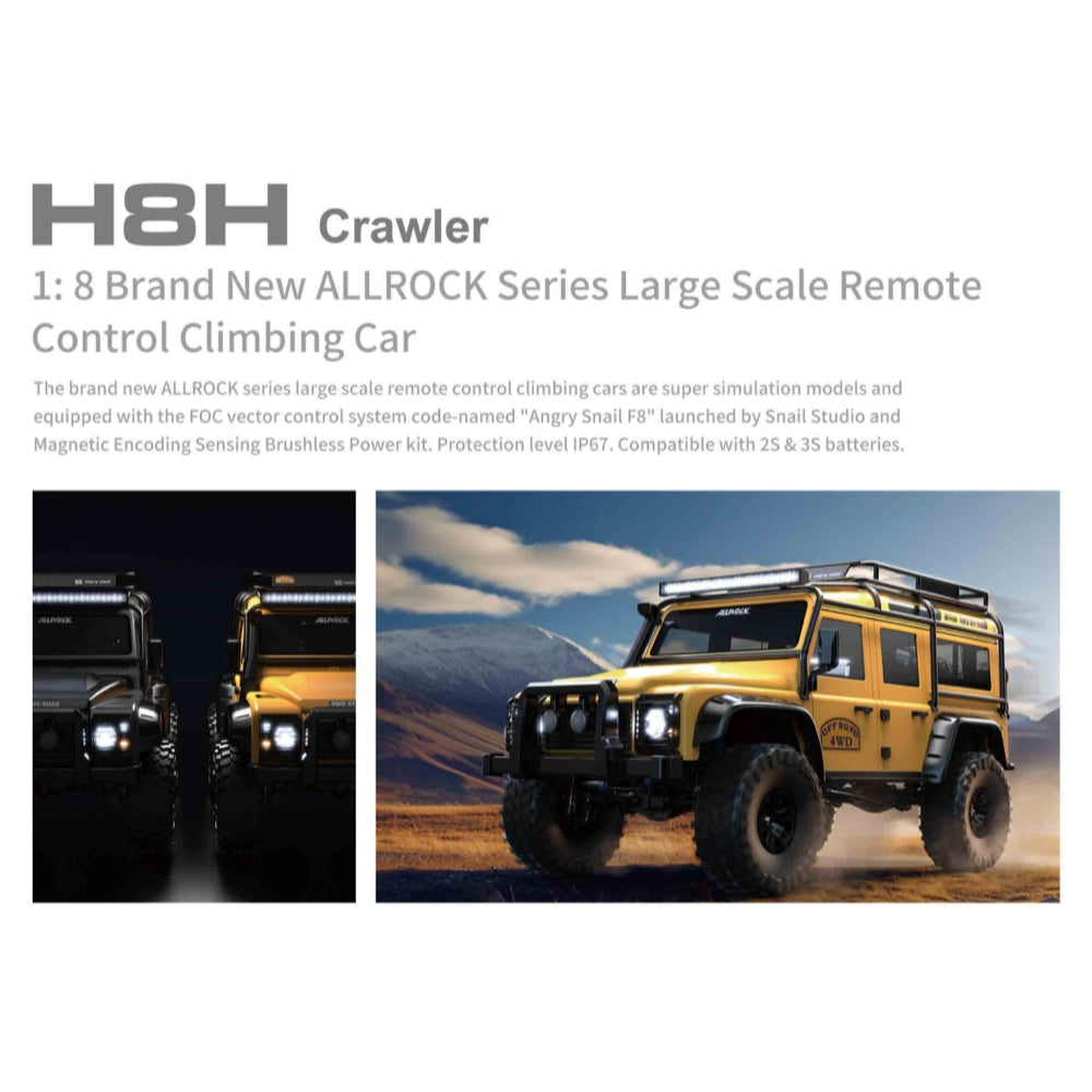 MJX 1/8 Allrock 4WD Brushless RC Crawler MJX-H8H-DC 4897027274042