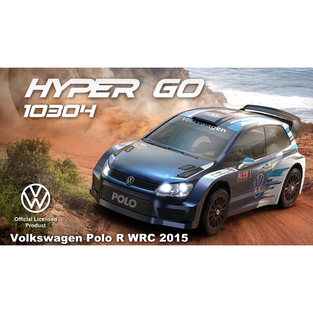 MJX 1/10 Hyper Go Volkswagen Polo R WRC 2015 Brushless 2S RC Car