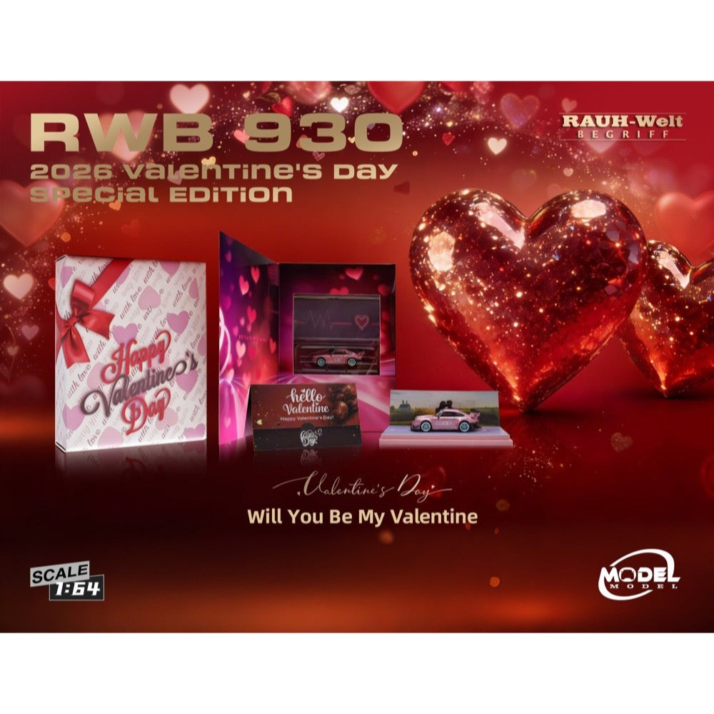 Model Model MM64-RWB930-Valentine2026 1/64 RWB930 Valentine's Day Version