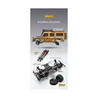 MN Model 1/18 Land Rover Defender RTR RC Crawler (Yellow)