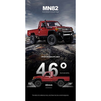 MN Model 1/12 Toyota LC79 4WD RC Crawler RTR (Yellow)
