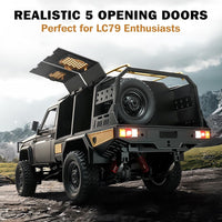 MN Model 1/12 Toyota LC79 4WD RC Crawler RTR (Grey)