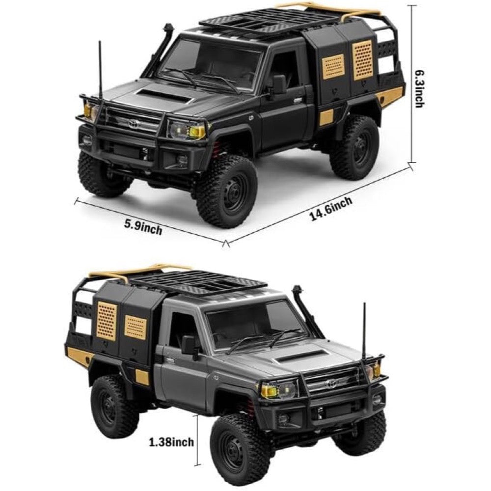 MN Model 1/12 Toyota LC79 4WD RC Crawler RTR (Grey)