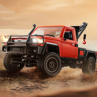 MN Models 1/12 Toyota LC79 4WD RC Crawler Red w/Crane Attachment