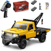 MN Models 1/12 Toyota LC79 4WD RC Crawler Yellow w/Crane Attachment