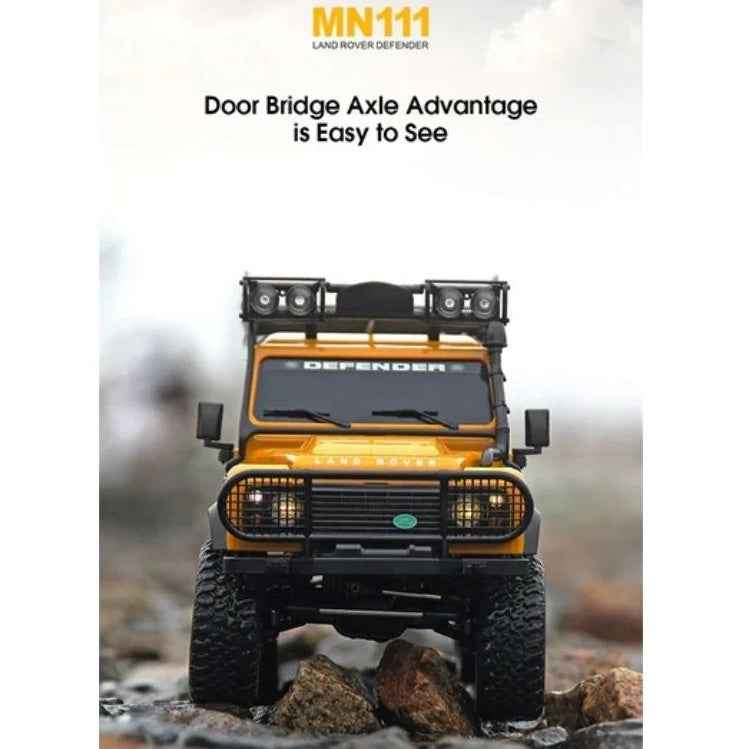MN Model 1/18 Land Rover Defender RTR RC Crawler (Yellow)