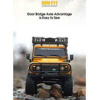 MN Model 1/18 Land Rover Defender RTR RC Crawler (Yellow)
